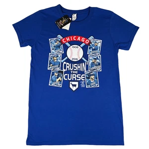 MLB CHICAGO CUBS CAMISA MUJER GRANDE 2016 SERIE MUNDIAL CRUSHIN THE MALSE - Imagen 1 de 6