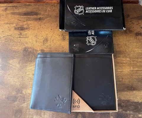 San Jose Sharks Leather Wallets - X2 - New Cover