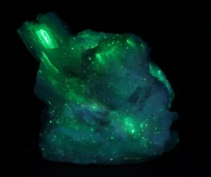 Gypsum Selenite Brilliant Fluorescent UV Ojuela Mine Mexico COA 6491 - Picture 1 of 11