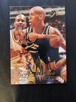 1994-95 Fleer Flair NBA Basketball Reggie Miller Indiana Pacers #62  - Image 1 of 2