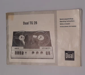 Vintage Dual TG 28 Tapedeck Betriebsanleitung Handbuch - Bild 1 von 3