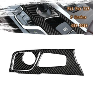 For BMW 5 Series G38 2018+ Carbon Fiber Central Console Gear Shift Panel Trim - Picture 1 of 8