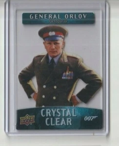 Tarjeta coleccionable transparente de villanos y secuaces de James Bond #CC37 General Orlov - Imagen 1 de 2