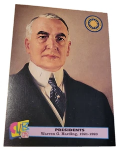 1993 Club Pro Set Presidents #26 Warren Harding Trading Card Smithsonian (G6 - Picture 1 of 2