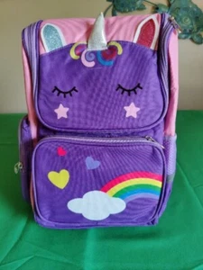 Unicorn Backpack, Waterproof Lightweight School Bag, 10"x 14" Pink & Purple - Picture 1 of 15