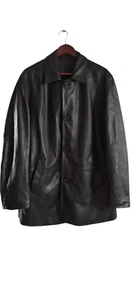 Auténtica chaqueta negra reversible de cuero de napa Loewe de doble cara para hombre talla 52 - Imagen 1 de 24