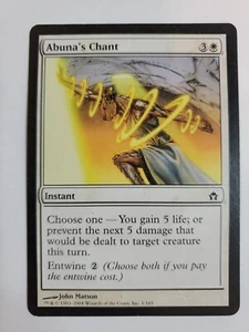 MTG Magic The Gathering Card Abuna's Chant Instant White Fifth Dawn - Picture 1 of 2