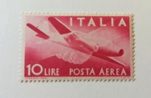 Francobolli Italia 1945 - Posta Aerea Democratica - Lire 10 Nuovo MNH - Foto 1 di 1