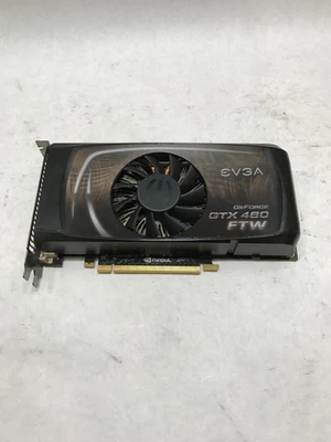 EVGA GeForce GTX 460 (01G-P3-1460-P6) 1GB GDDR5 SDRAM PCI-E x16 UNTESTED!!! - DW - Image 1 of 4
