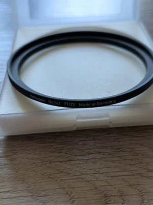Heliopan Adapter Ring 77mm to 72mm Step-Up Brass German #700141 - Image 1 of 3