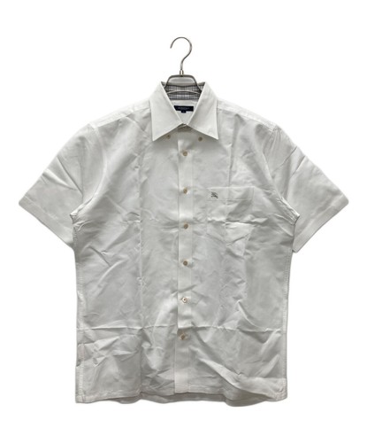 BURBERRY LONDON Camicia elegante a maniche corte bianca taglia L
