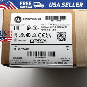 2713P-T7WD1 New AB Sealed PanelView 5310 Graphic Terminal 2713PT7WD1 US Free Tax - Picture 1 of 5
