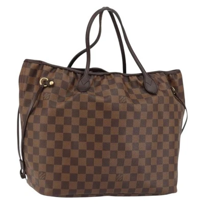 LOUIS VUITTON Damier Ebene Neverfull MM Tote Bag N51105 LV Auth 144864 - Image 1 of 4