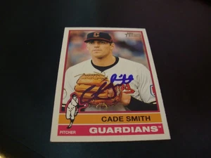 Cade Smith Cleveland Guardians IP Autograph Auto 2025 Topps Heritage #307 card - Picture 1 of 9