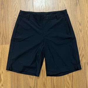 SPANX Shorts Women's Large Sunshine Shorts 10" Very Black Stretch Bermuda 50214R - Picture 1 of 7