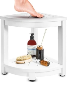 ROHKEX Waterproof Shower Stool / Bench ($100) All White NIB - Picture 1 of 6