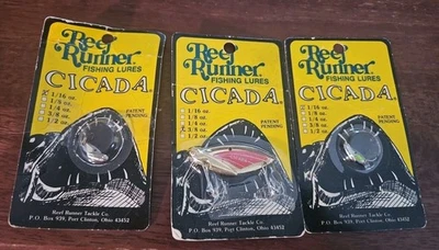 REEF RUNNER CIGARDA Lote de 3 Señuelos de Pesca Nuevos Aparejos de Cebo  Foto 1 de 4