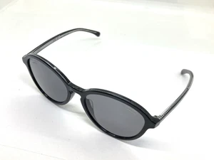 Gafas de sol usadas CHANEL Boston 5403-A negras plateadas marca de coco para mujer 25751 - Imagen 1 de 20