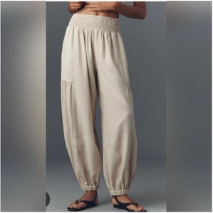 Pantalones relajados Anthropologie Pilcro de lino talla L - Imagen 1 de 7