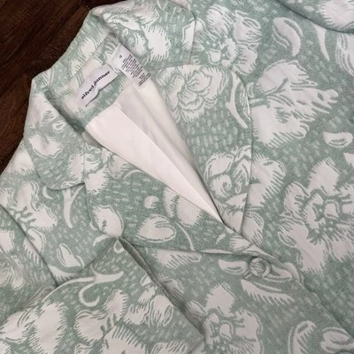 Chaqueta Blazer De Colección Y2K Alfred Dunner Mujer 12 Verde Floral Repujado Oficina Núcleo Foto 1 de 4