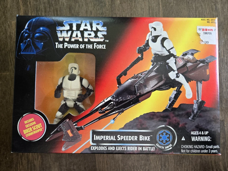 星球大战 Imperial Speeder 自行车 Power of the Force 全新带盒 — 第 1/1 张图片