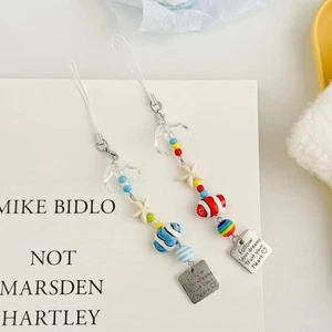 Anti-lost Lucky Fish Keychain Waterproof Mobile Lanyard Starfish Wind Chime - Photo 1 sur 12