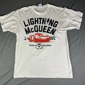Disney Pixar Cars Lightning Mcqueen Unisex T-Shirt - Weiß Größe M - Bild 1 von 5