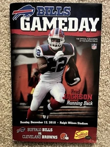 NFL Buffalo Bills Game Day Program - Fred Jackson - 2010 Cleveland Browns - Picture 1 of 1