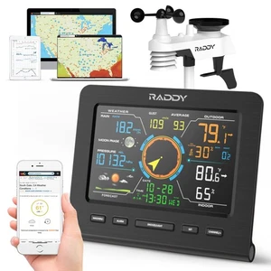 WF-100C Lite Stazione Meteo Wireless da Interno Esterno con Temperatura, Barome... - Foto 1 di 7
