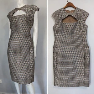 Carla Zampatti Sz 14 Sleeveless Fitted Dress - Picture 1 of 6
