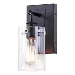Hampton Bay Regan 4.5 in. 1-Light Espresso Bronze Bathroom Vanity Light - Picture 1 of 9