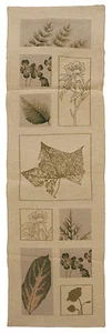 RRA 14" x 45" Blatt Panel Botanischer Wandteppich Gobelin 249 - Bild 1 von 5