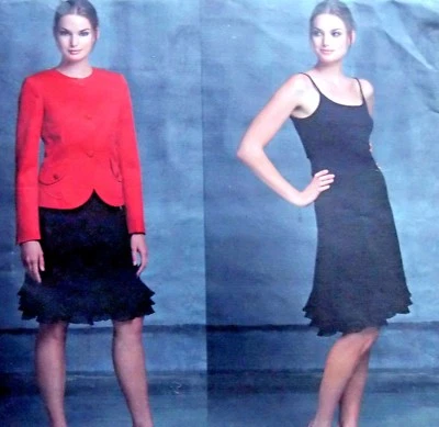 2844 Vogue Misses DKNY Jacket & Skirt Pattern sz 6-10 2004 UNCUT - Image 1 of 3