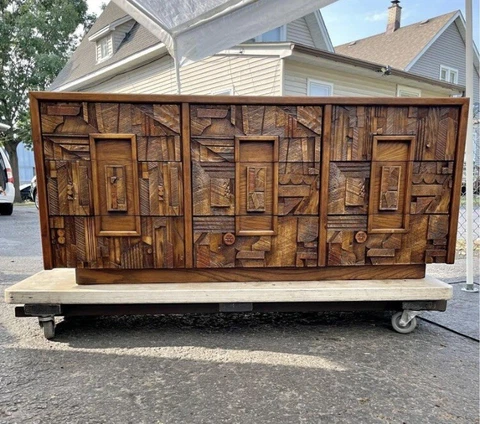 Mid Century Modern Paul Evans Style Brutalist 9 Drawer Dresser The Lane Pueblo Cover