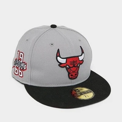 New Era Chicago Bulls 59Fifty NBA Logo Clásico 1966 Dos Tonos Para Hombre Ajustado 7 1/2 Foto 1 de 4