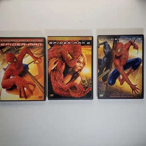 Spider-Man 1-3 DVD Lot Tobey Maguire Kirsten Dunst Sam Reimi Widescreen - Picture 1 of 8