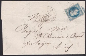 Old Classic Cover, OFCV0079 France Sc33 Napoleon, Sep. 10. 1869. - Picture 1 of 2