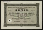GERMANY 784/W&E -Electricitäts-Werke Liegnitz 1927 300 RM🇩🇪