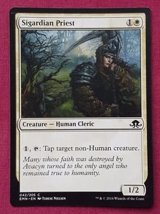 Magic The Gathering ELDRITCH MOON SIGARDIAN PRIEST tarjeta blanca Magic The Gathering - Imagen 1 de 2
