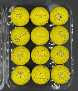 Vice Yellow Drip 'Embrace Your Vice' 12 Used Golf Balls 5A/4A - Picture 1 of 2