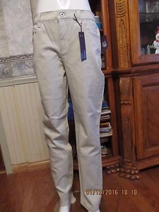 NEU MIT ETIKETT "GLORIA VANDERBILT" WASCHBARE HELLBRAUNE JEANS AUS BAUMWOLLE/SPANNWEITE GRÖSSE 6 (28" B X 29" L) - Bild 1 von 12