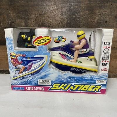 Vintage 1996 Ski Tiger Radio Control RC Jet Ski Echo Toys - Aqua Rider - Image 1 of 4