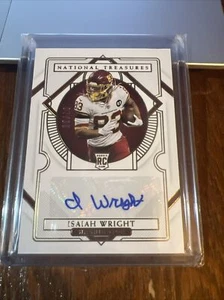 Isaiah Wright 2020 Panini National Treasures Gold Rookie Auto #123 /35 NM-MT - Picture 1 of 7