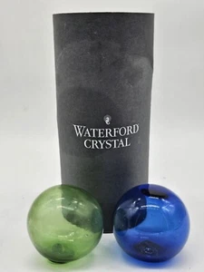 Waterford Kristall grün und blau Glaskugel - Bild 1 von 4