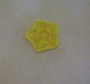 Crochet Limón Estrella Amarillo Apliques de Costura Acolchado Álbum de Recortes - Imagen 1 de 2