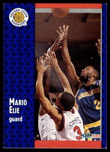 1991 Fleer #286 Mario Elie   Rookie Golden State Warriors