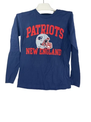 Team Apparel молодежи New England Patriots длинным рукавом T * рубашка - темно-синий, маленький (8) - Изображение 1 из 4