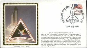 Discovery STS-39 Lanzamiento Houston Colorado ""Seda"" Sello Cancelación Pictórica - Imagen 1 de 1