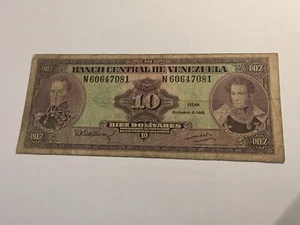 Venezuela Bill 10 Bolivares 1992 (85-49) - Picture 1 of 2