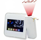 LED Digital Projection Alarm Clock Weather Station with Temperature Humidity